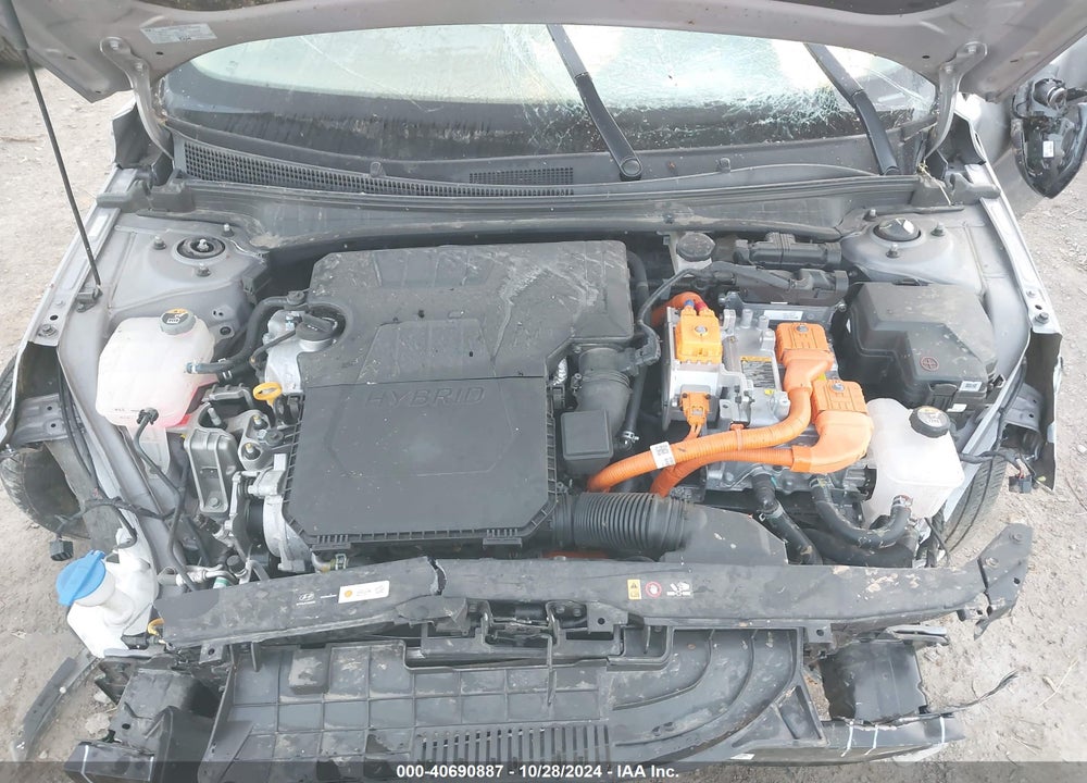 2022 HYUNDAI ELANTRA HYBRID BLUE VIN: KMHLM4AJ4NU027956
