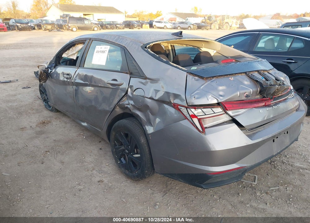 2022 HYUNDAI ELANTRA HYBRID BLUE VIN: KMHLM4AJ4NU027956