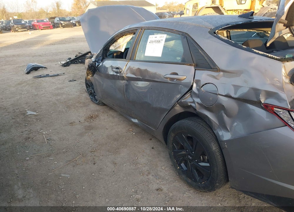 2022 HYUNDAI ELANTRA HYBRID BLUE VIN: KMHLM4AJ4NU027956