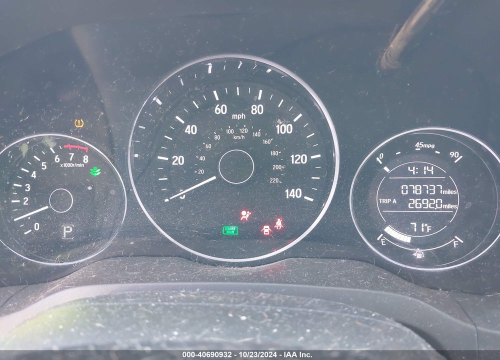 2017 HONDA HR-V EX-L VIN: 3CZRU6H7XHM722921