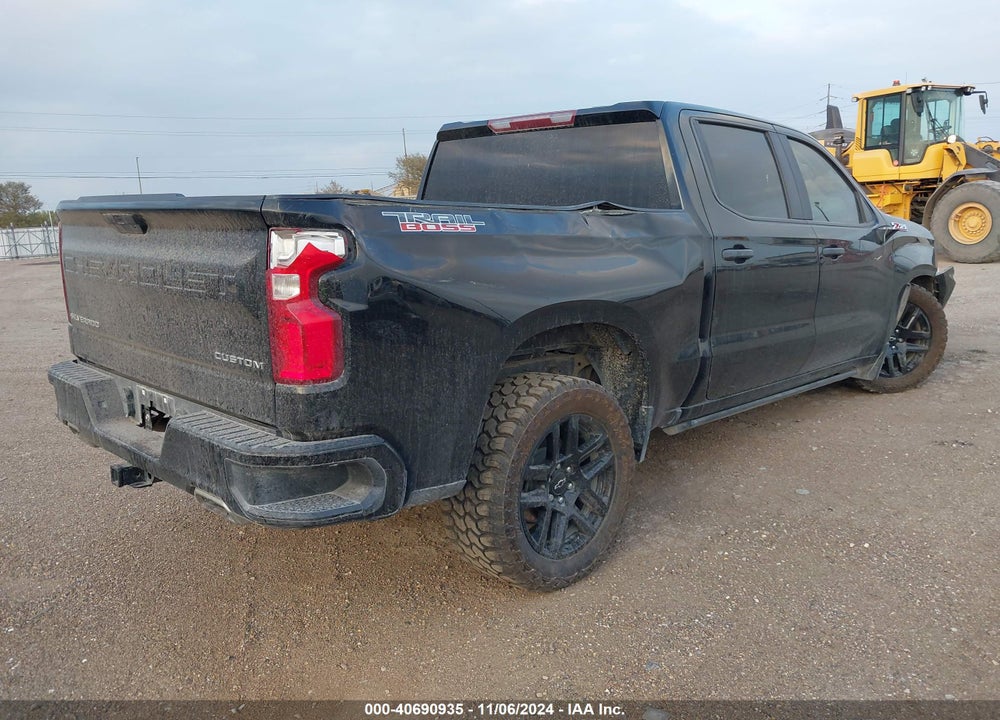 2021 CHEVROLET SILVERADO 1500 4WD SHORT BED CUSTOM TRAIL BOSS VIN: 1GCPYCEF2MZ391353