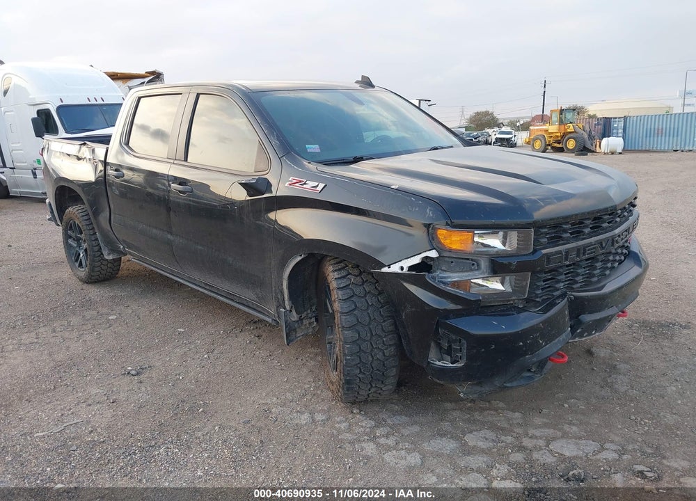 2021 CHEVROLET SILVERADO 1500 4WD SHORT BED CUSTOM TRAIL BOSS VIN: 1GCPYCEF2MZ391353