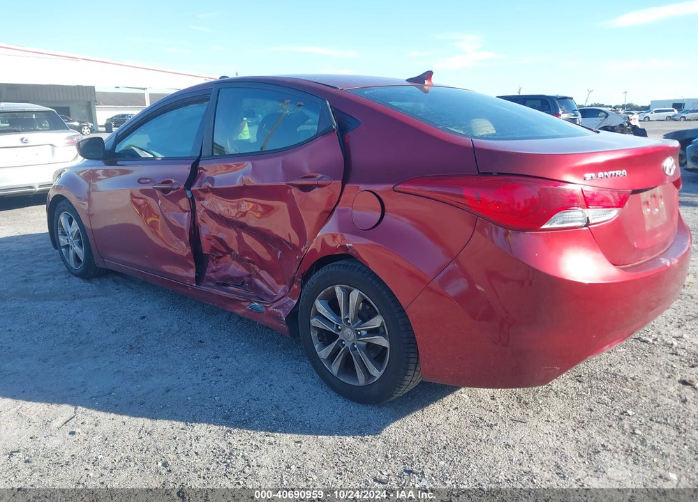 2013 HYUNDAI ELANTRA GLS VIN: 5NPDH4AEXDH327607
