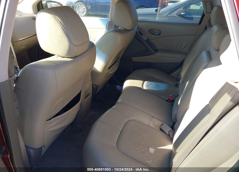 2009 NISSAN MURANO SL VIN: JN8AZ18W19W157396