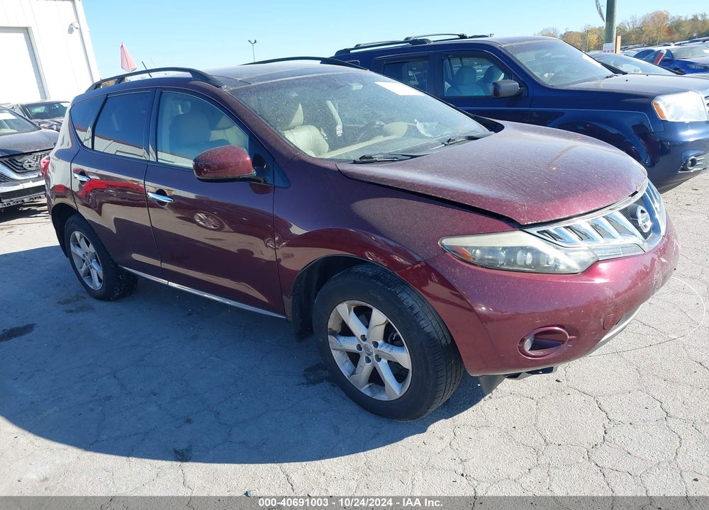2009 NISSAN MURANO SL VIN: JN8AZ18W19W157396