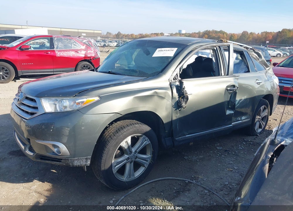 2012 TOYOTA HIGHLANDER LIMITED V6 VIN: 5TDDK3EH5CS126660