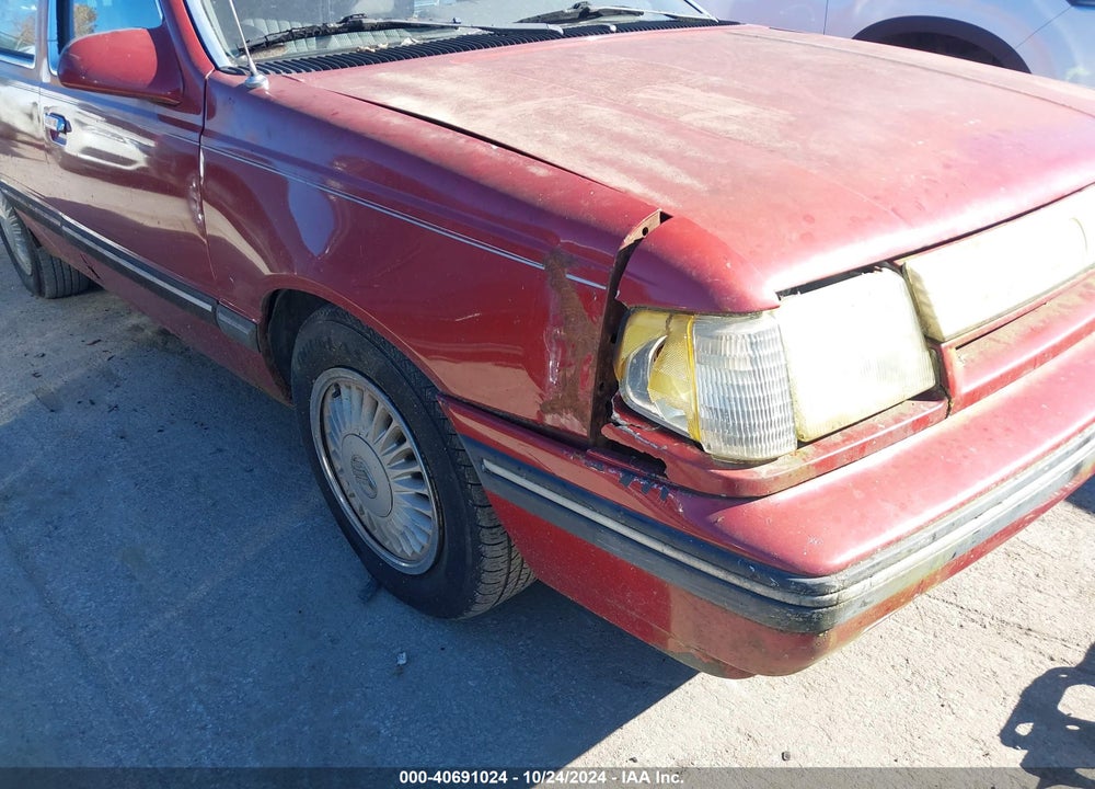 1986 MERCURY TOPAZ GS VIN: 1MEBP75X2GK625807