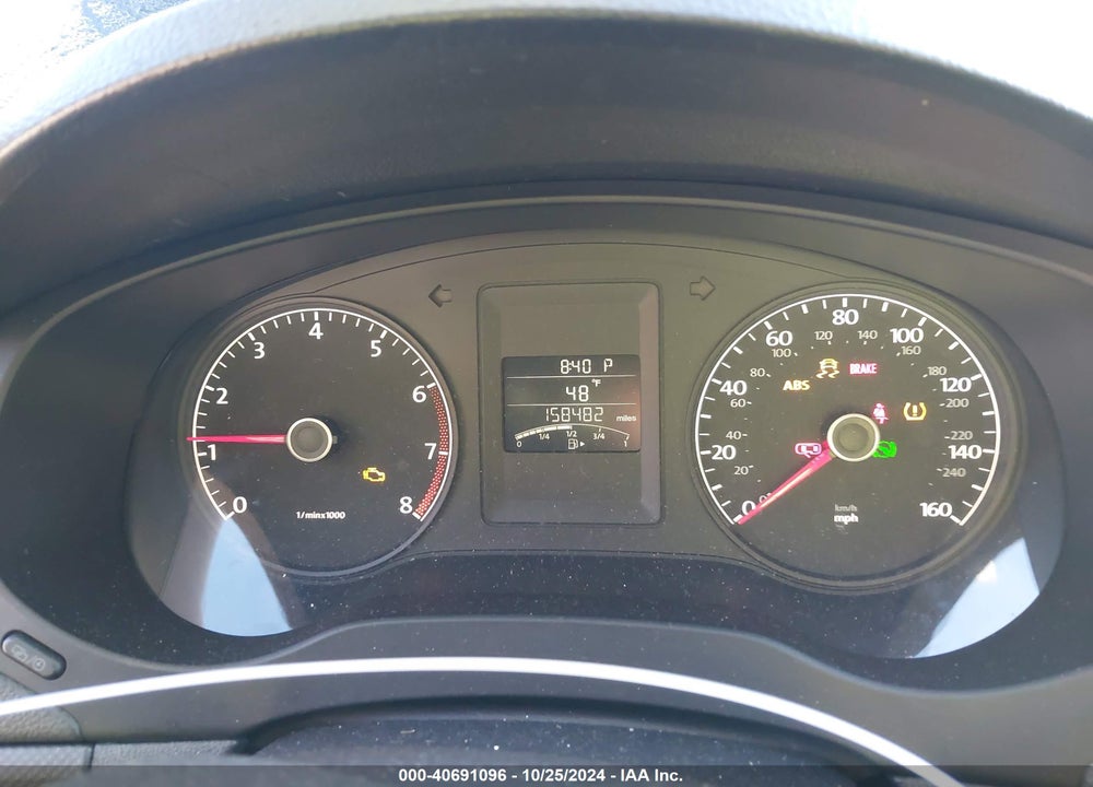 2012 VOLKSWAGEN JETTA 2.0L S VIN: 3VW2K7AJ7CM391892