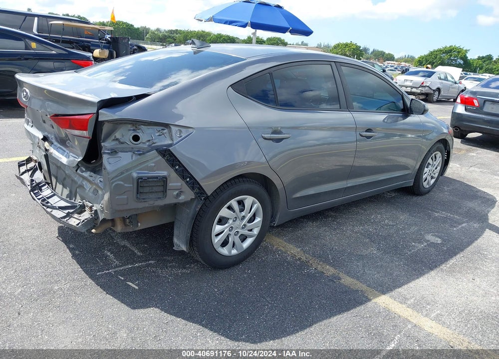 2018 HYUNDAI ELANTRA SE VIN: 5NPD74LF5JH380087