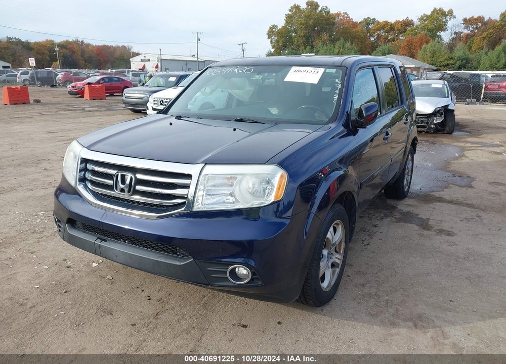 2014 HONDA PILOT EX-L VIN: 5FNYF4H76EB012110
