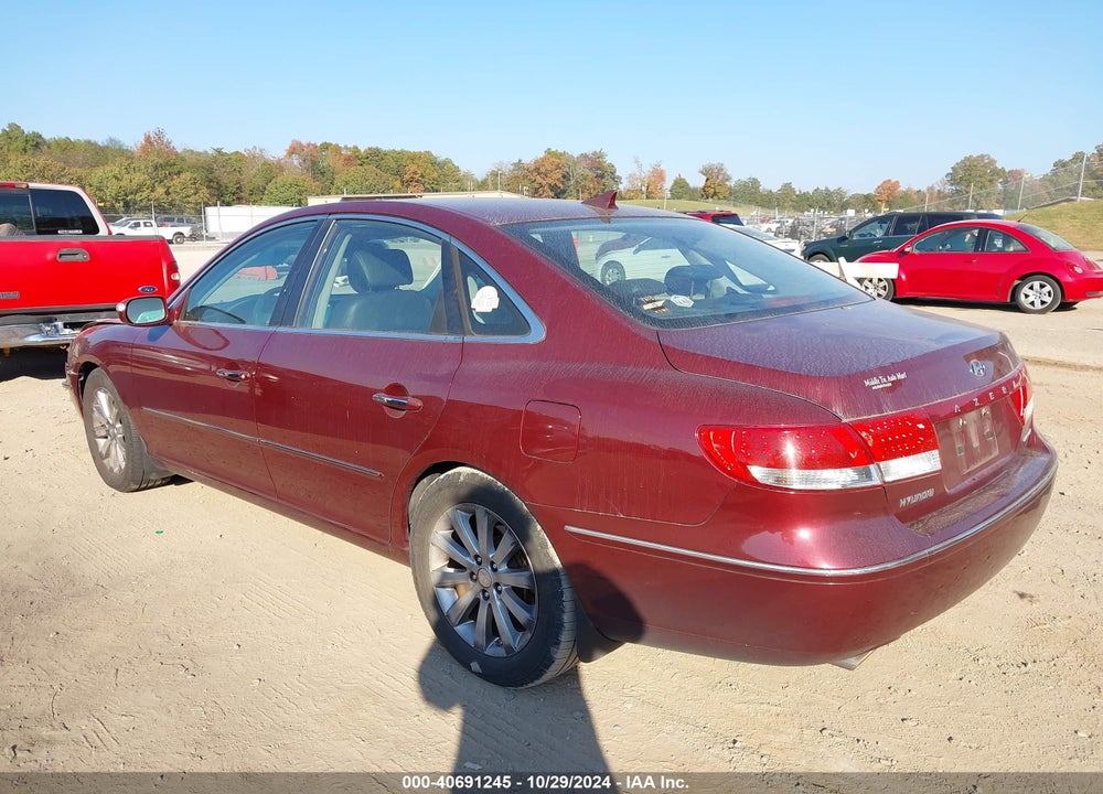 2009 HYUNDAI AZERA LIMITED VIN: KMHFC46F19A358635