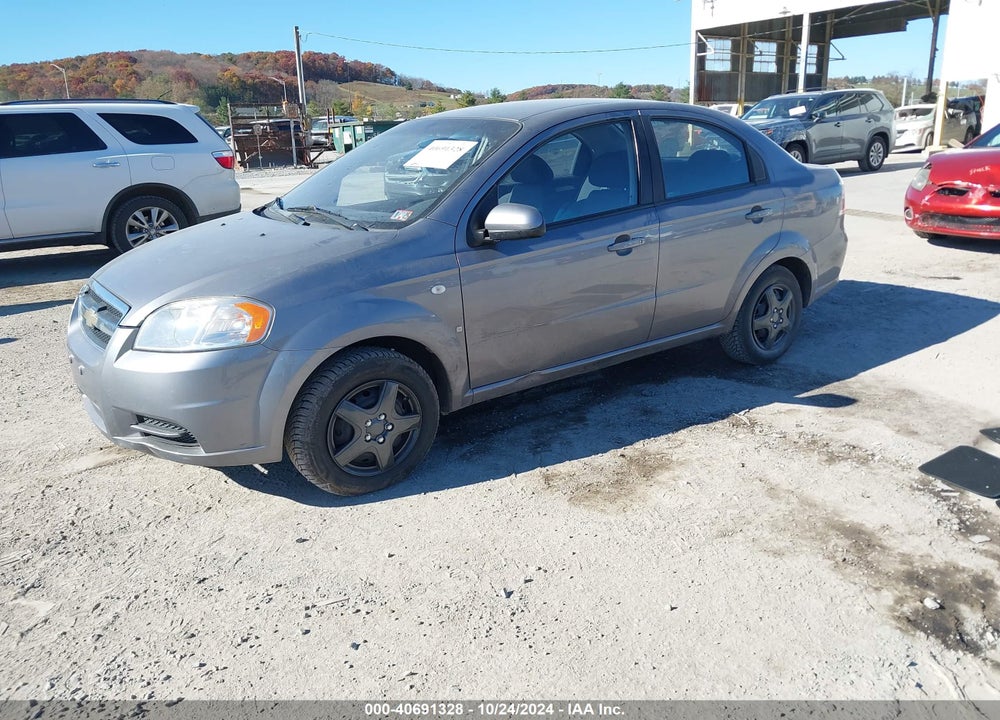 2007 CHEVROLET AVEO LS VIN: KL1TD56687B188332