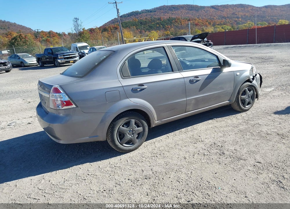 2007 CHEVROLET AVEO LS VIN: KL1TD56687B188332