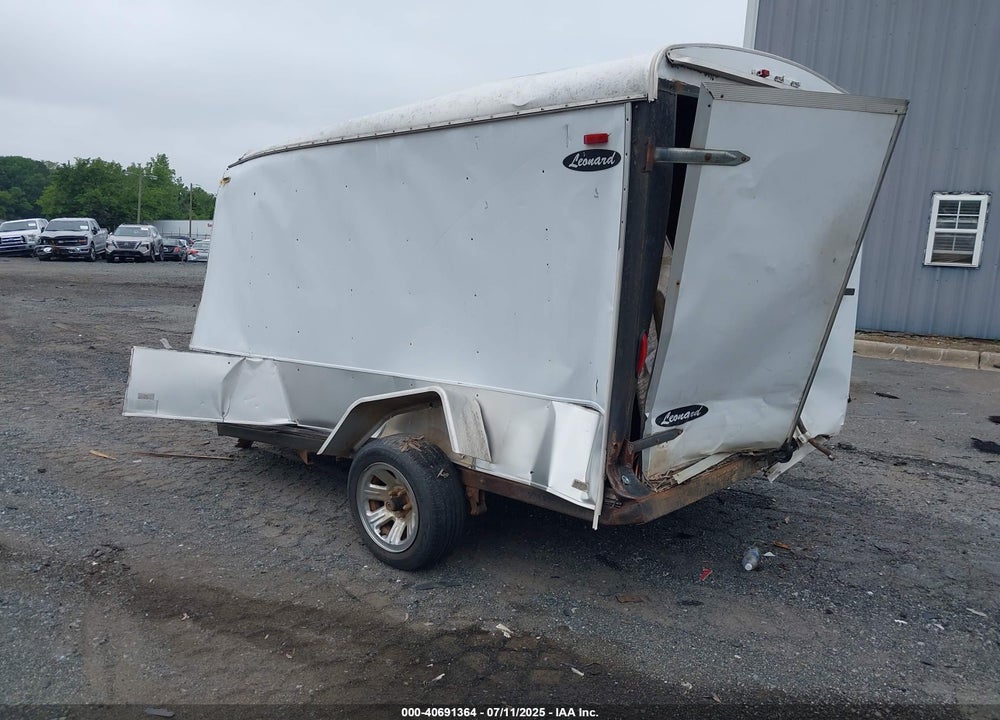 1996 LEONARD ENCLOSED UTILITY TRA VIN: 58ABA1X1005570