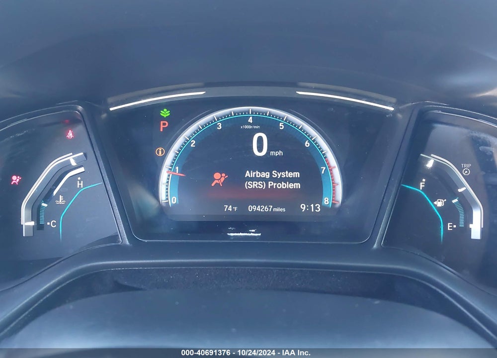 2019 HONDA CIVIC LX VIN: 19XFC2F62KE215317