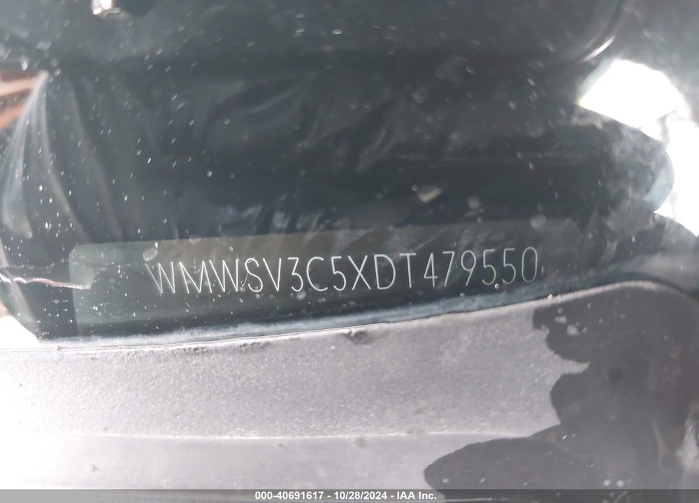2013 MINI HARDTOP COOPER S VIN: WMWSV3C5XDT479550