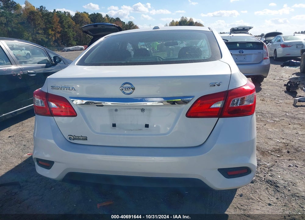 2018 NISSAN SENTRA SV VIN: 3N1AB7AP9JL654411