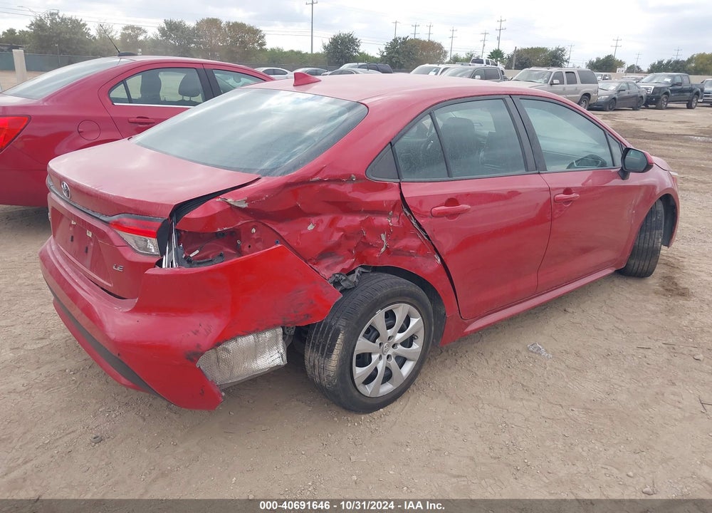 2021 TOYOTA COROLLA LE VIN: 5YFEPMAE3MP185210