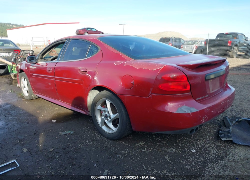 2004 PONTIAC GRAND PRIX GTP VIN: 2G2WR524541141187
