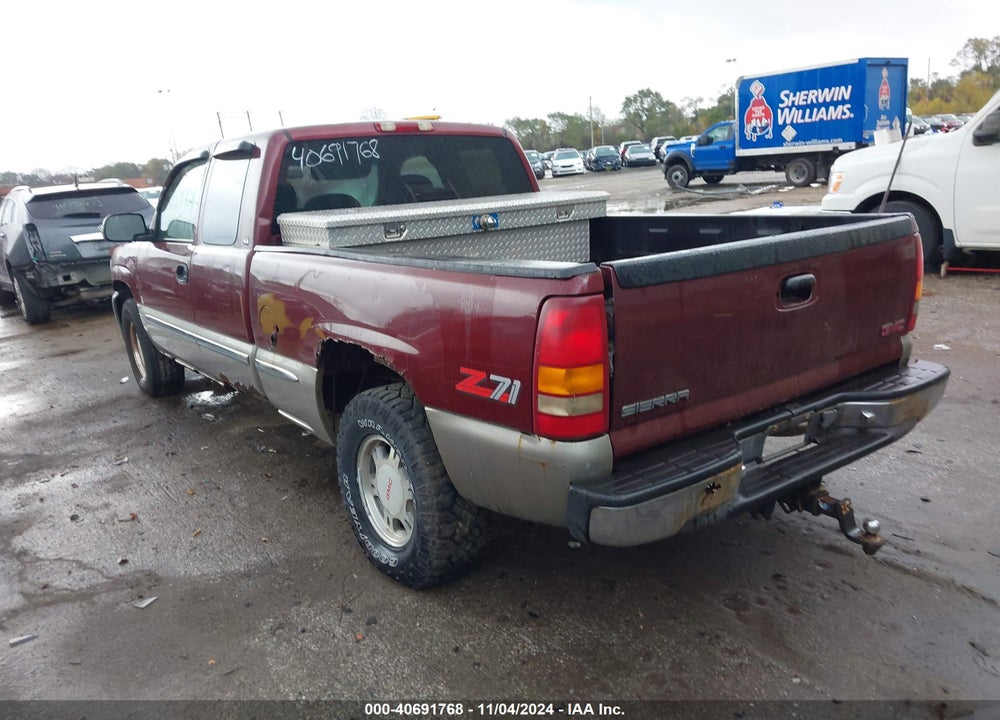 2000 GMC SIERRA 1500 SLE VIN: 2GTEK19T0Y1195682