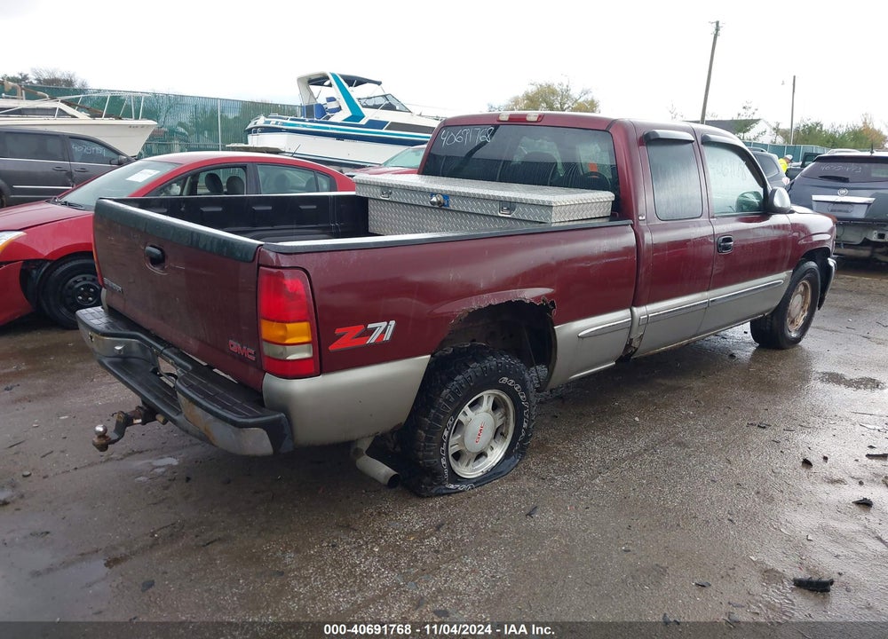 2000 GMC SIERRA 1500 SLE VIN: 2GTEK19T0Y1195682