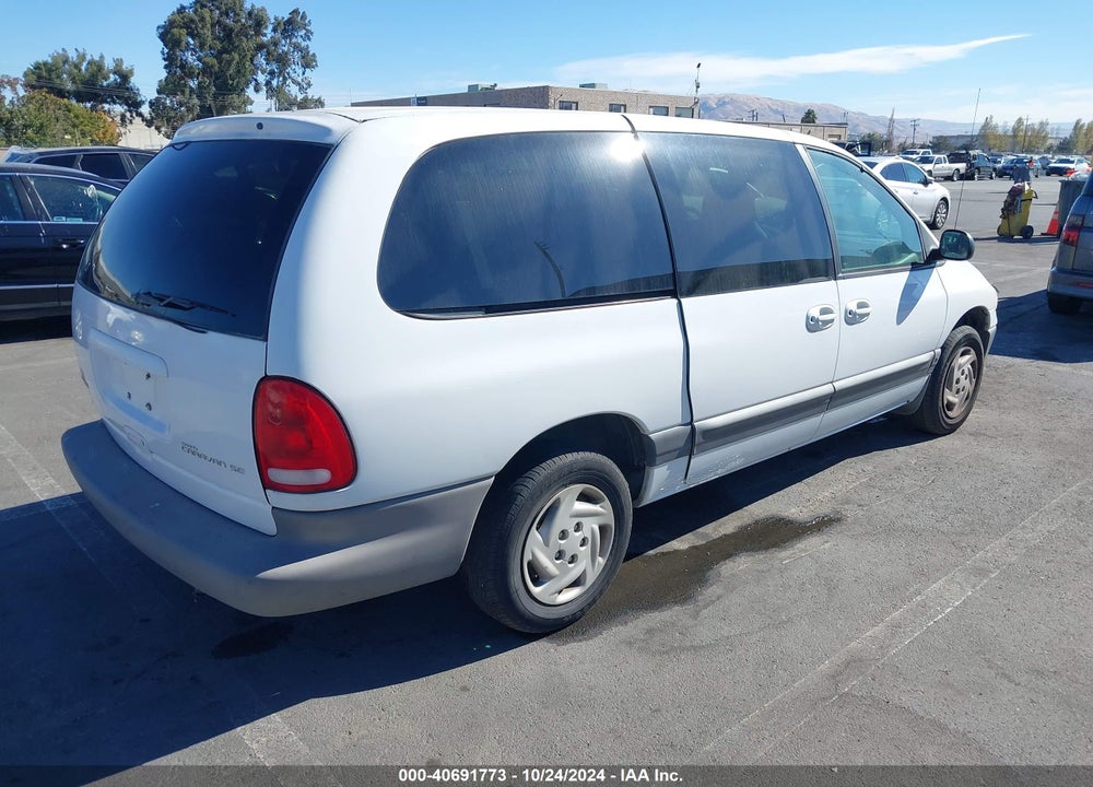 1999 DODGE GRAND CARAVAN SE VIN: 2B4GP44G7XR168949