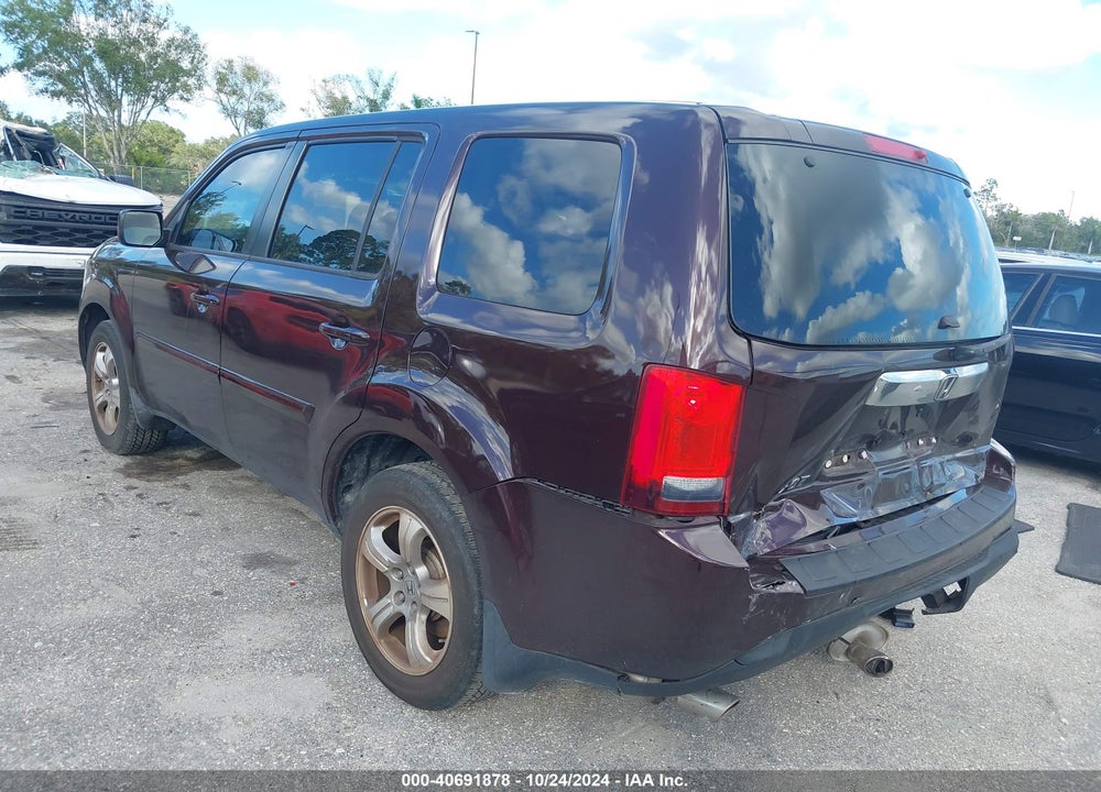 2013 HONDA PILOT EX-L VIN: 5FNYF3H60DB024964