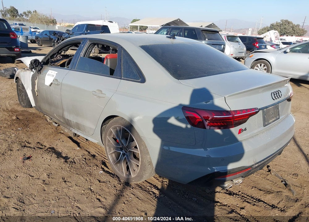 2022 AUDI S4 PREMIUM PLUS TFSI QUATTRO TIPTRONIC VIN: WAUB4AF43NA024336