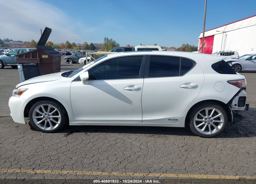 2013 LEXUS CT 200H VIN: JTHKD5BH9D2173411
