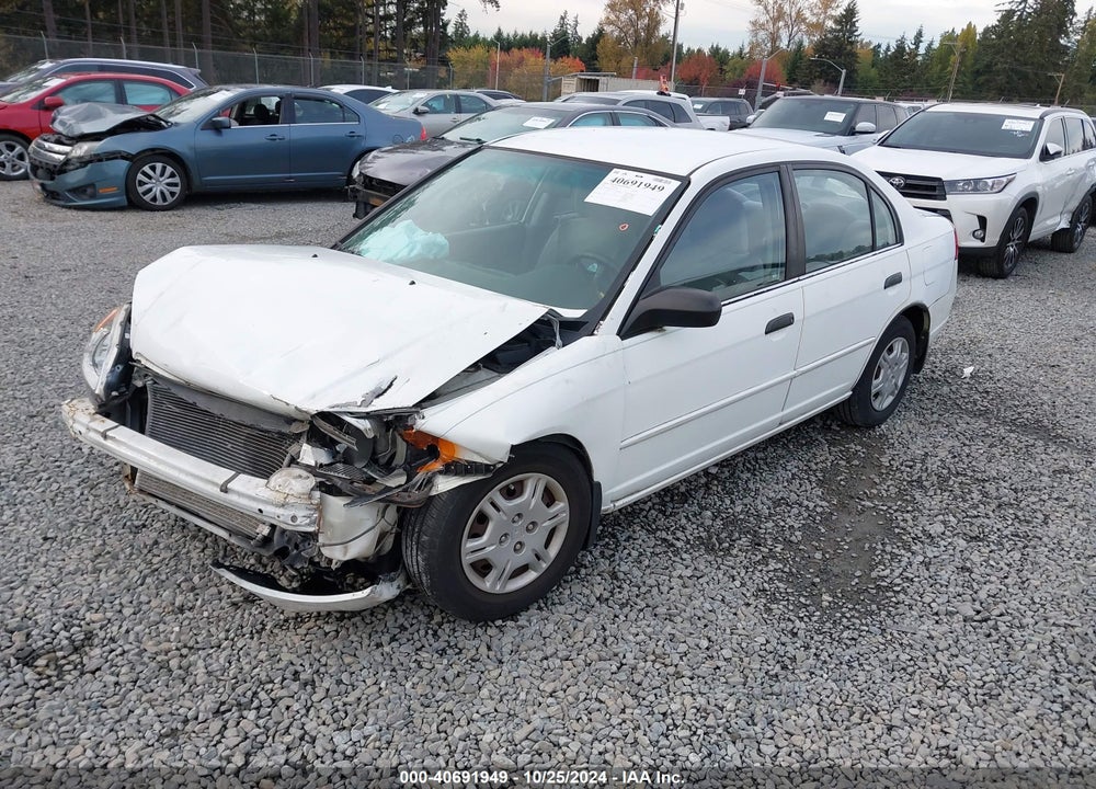 2001 HONDA CIVIC LX VIN: 2HGES16511H571522
