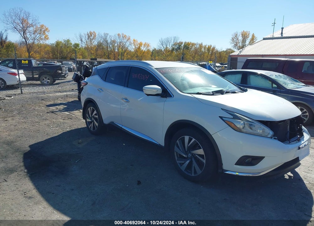 2015 NISSAN MURANO PLATINUM VIN: 5N1AZ2MHXFN208755