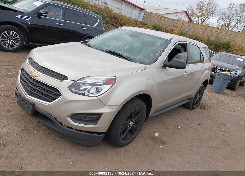 2016 CHEVROLET EQUINOX LS VIN: 2GNALBEK9G1163589