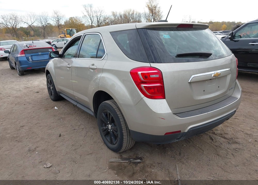 2016 CHEVROLET EQUINOX LS VIN: 2GNALBEK9G1163589