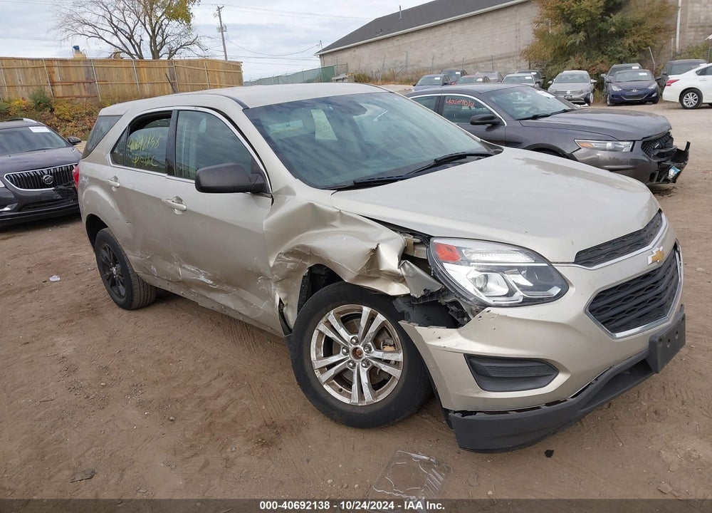 2016 CHEVROLET EQUINOX LS VIN: 2GNALBEK9G1163589