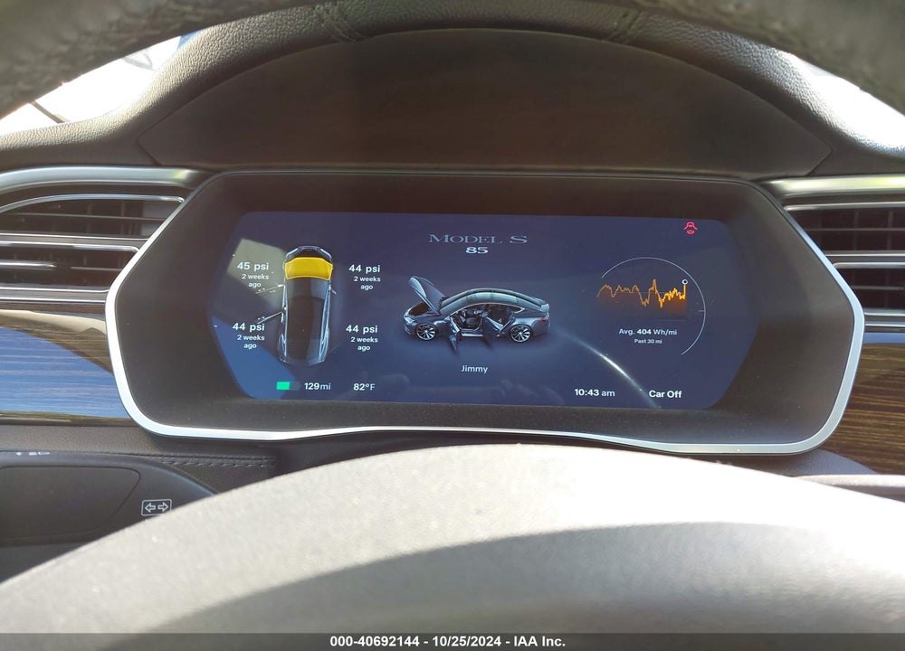 2014 TESLA MODEL S P85 VIN: 5YJSA1H16EFP63657