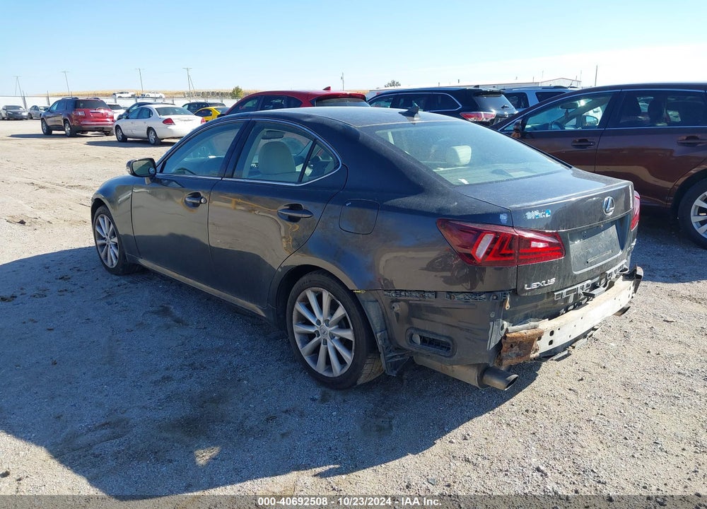 2009 LEXUS IS 250 VIN: JTHCK262392030783