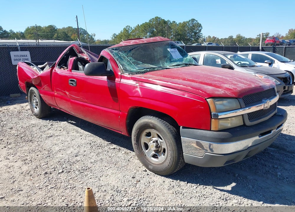 2004 CHEVROLET SILVERADO 1500 WORK TRUCK VIN: 2GCEC19T041376191