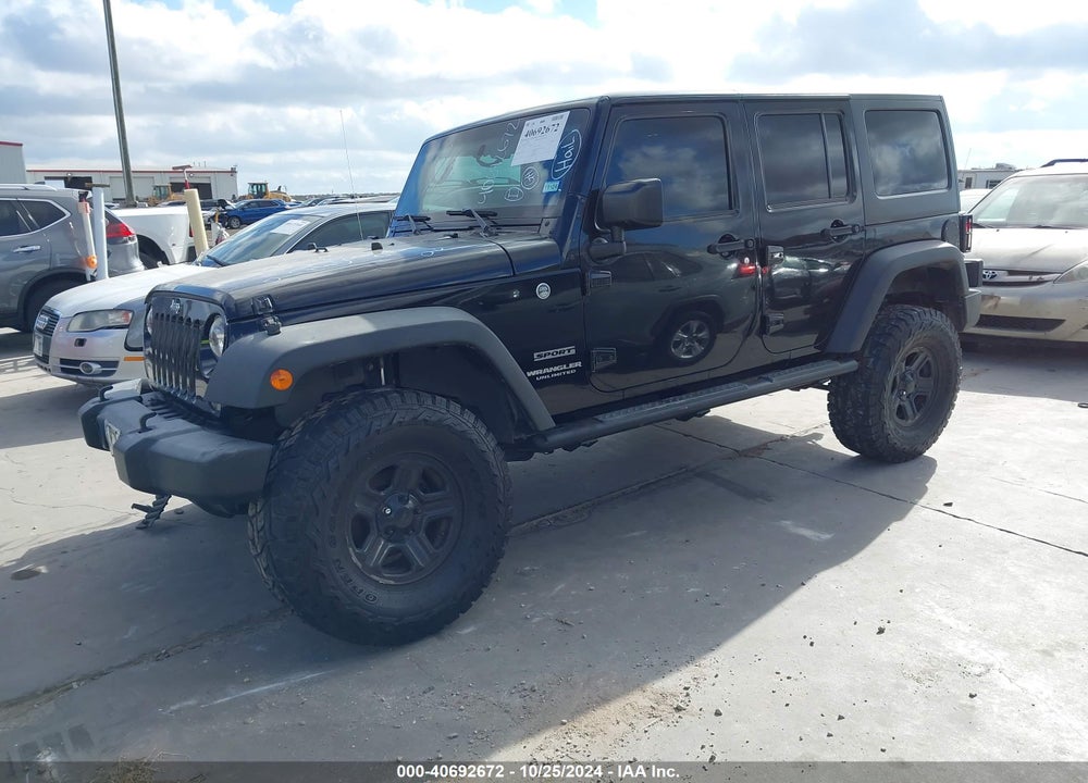 2016 JEEP WRANGLER UNLIMITED SPORT VIN: 1C4BJWDG6GL150719