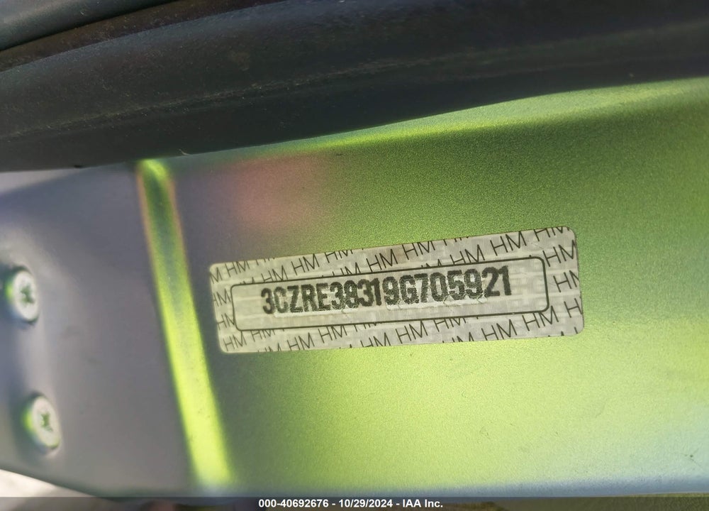 2009 HONDA CR-V LX VIN: 3CZRE38319G705921