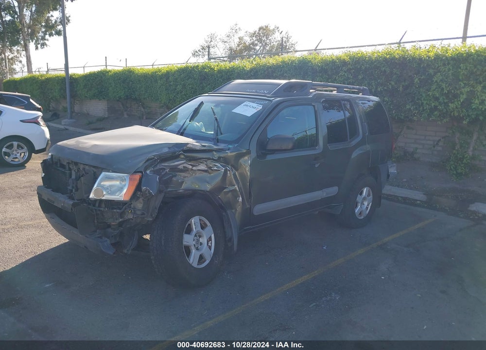 2005 NISSAN XTERRA S VIN: 5N1AN08U45C627802