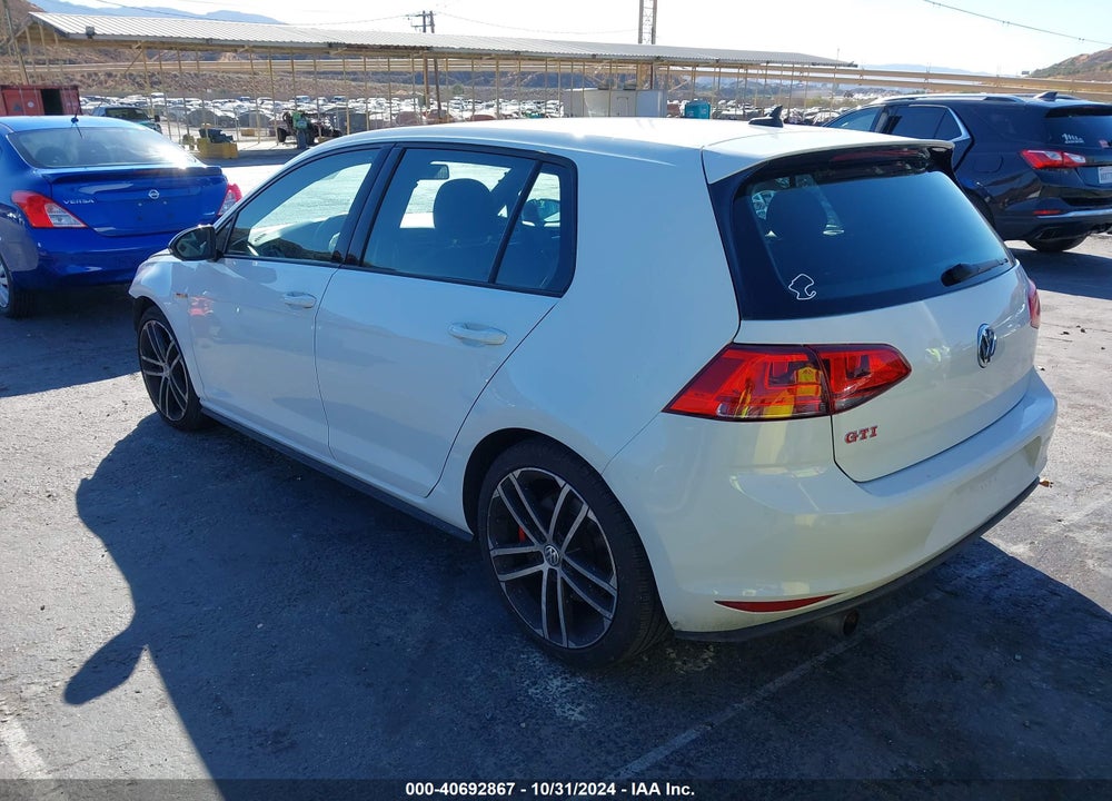 2017 VOLKSWAGEN GOLF GTI AUTOBAHN 4-DOOR/S 4-DOOR/SE 4-DOOR/SPORT 4-DOOR VIN: 3VW447AU8HM066172