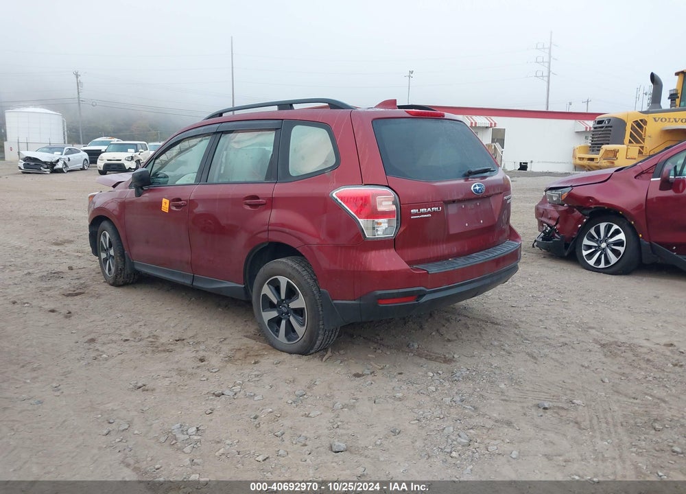 2018 SUBARU FORESTER 2.5I VIN: JF2SJABC0JH607166