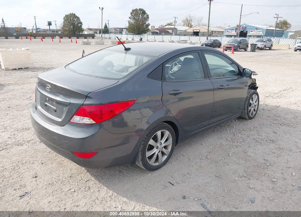 2012 HYUNDAI ACCENT GLS VIN: KMHCU4AE7CU118431