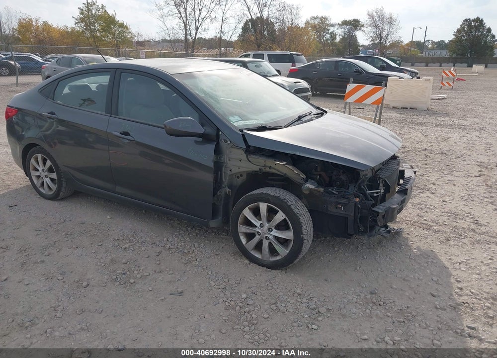 2012 HYUNDAI ACCENT GLS VIN: KMHCU4AE7CU118431