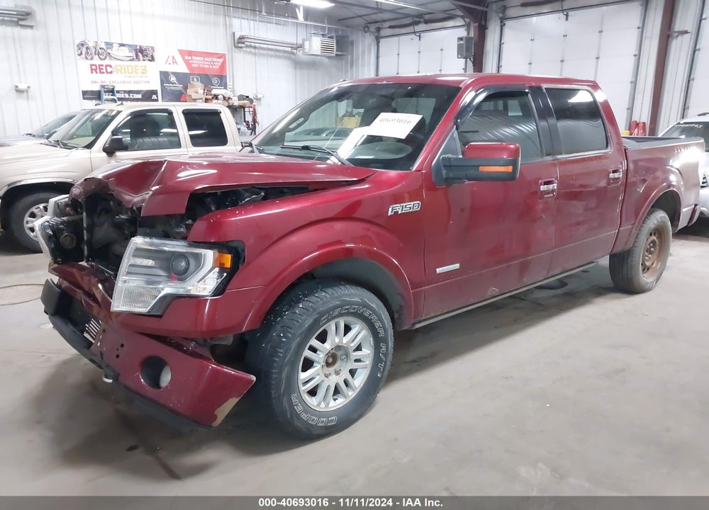 2013 FORD F-150 LIMITED VIN: 1FTFW1ET9DFB67462