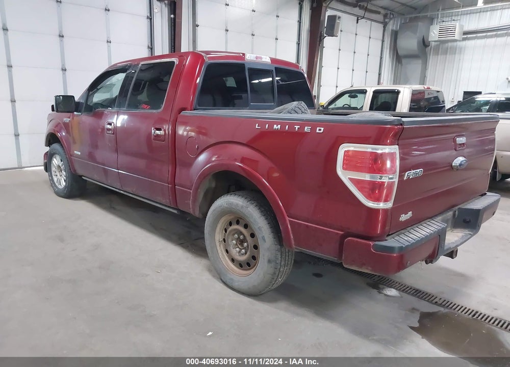 2013 FORD F-150 LIMITED VIN: 1FTFW1ET9DFB67462