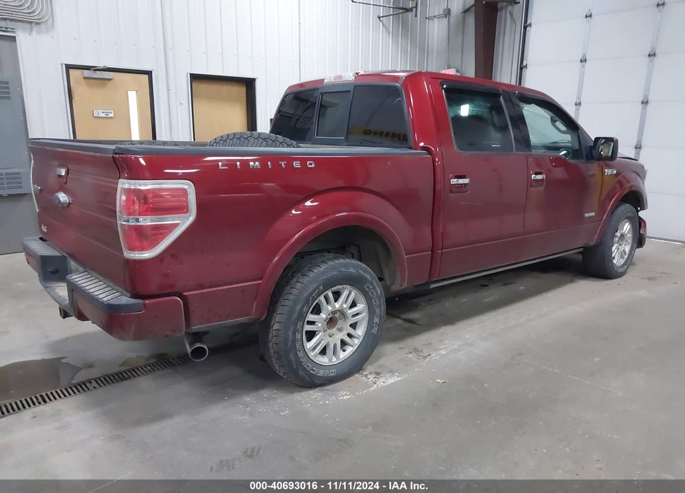 2013 FORD F-150 LIMITED VIN: 1FTFW1ET9DFB67462