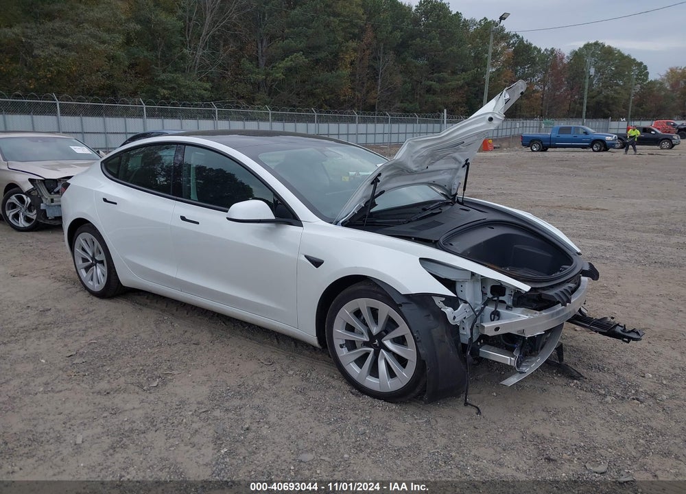 2022 TESLA MODEL 3 REAR-WHEEL DRIVE VIN: 5YJ3E1EA3NF302753
