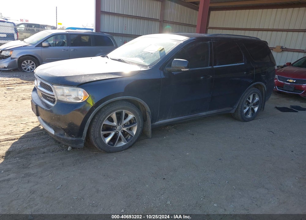 2012 DODGE DURANGO CREW VIN: 1C4RDJDG7CC181108