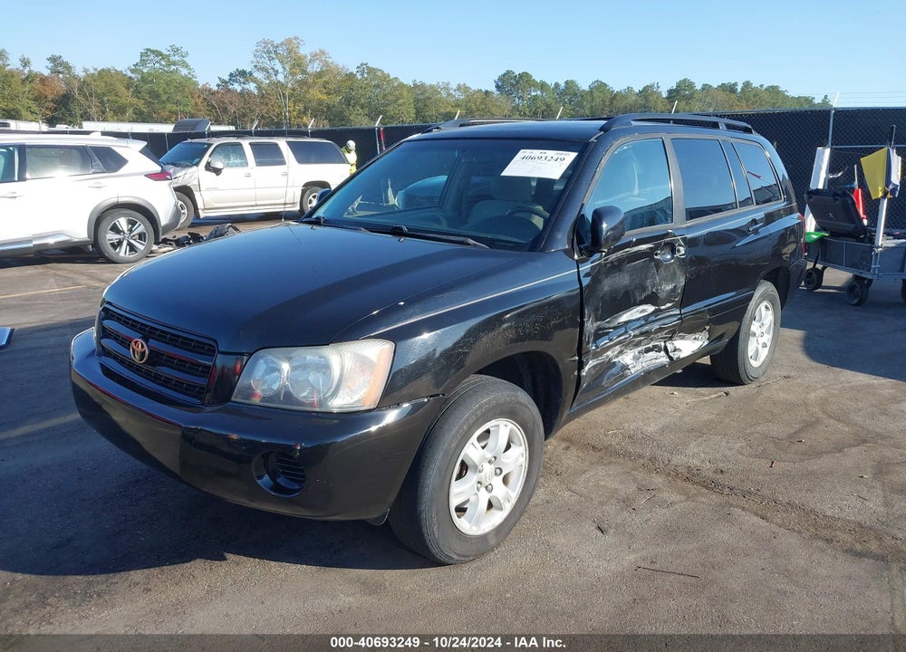 2002 TOYOTA HIGHLANDER V6 VIN: JTEGF21A720066804